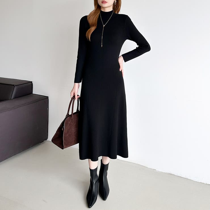 きれいめカジュアルワンピース ニットワンピース フレアワンピース | COCOMOMO | 詳細画像50 