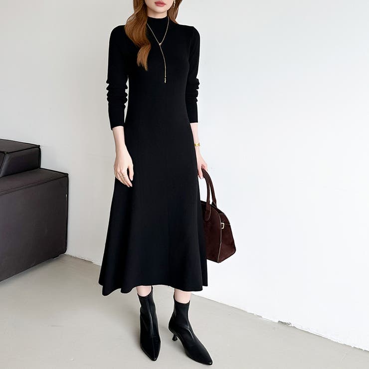 きれいめカジュアルワンピース ニットワンピース フレアワンピース | COCOMOMO | 詳細画像51 