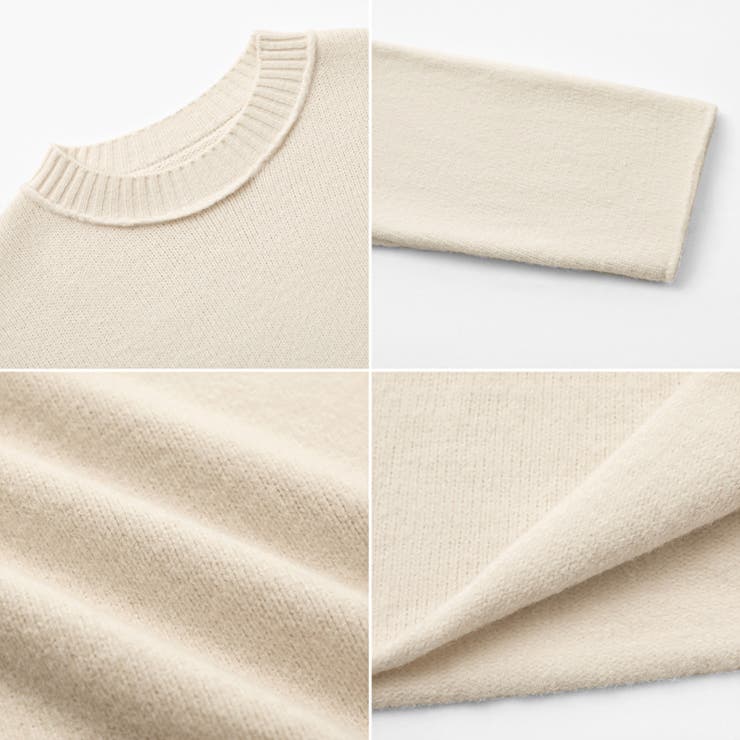 袖切り替えドロップショルダーニット オーバーサイズ ニットセーター | COCOMOMO | 詳細画像55 