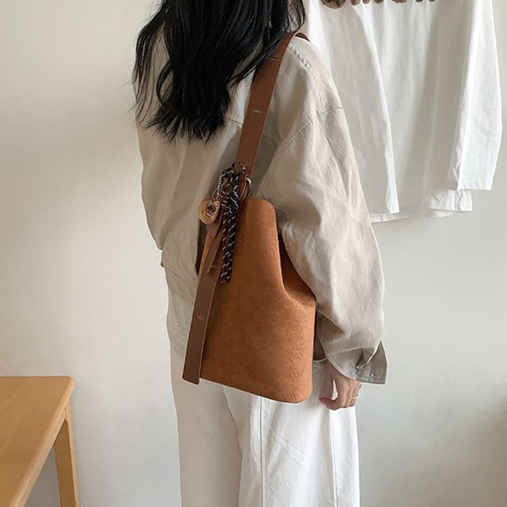 フェイクスエードバッグ バケツバッグ トートバッグ | COCOMOMO | 詳細画像11 