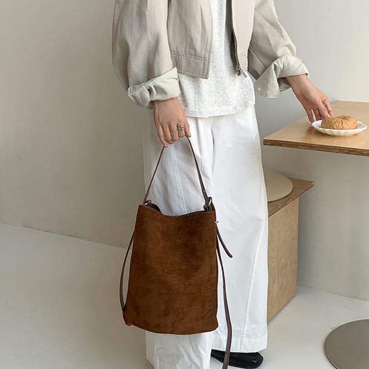 フェイクスエードバッグ バケツバッグ トートバッグ | COCOMOMO | 詳細画像3 