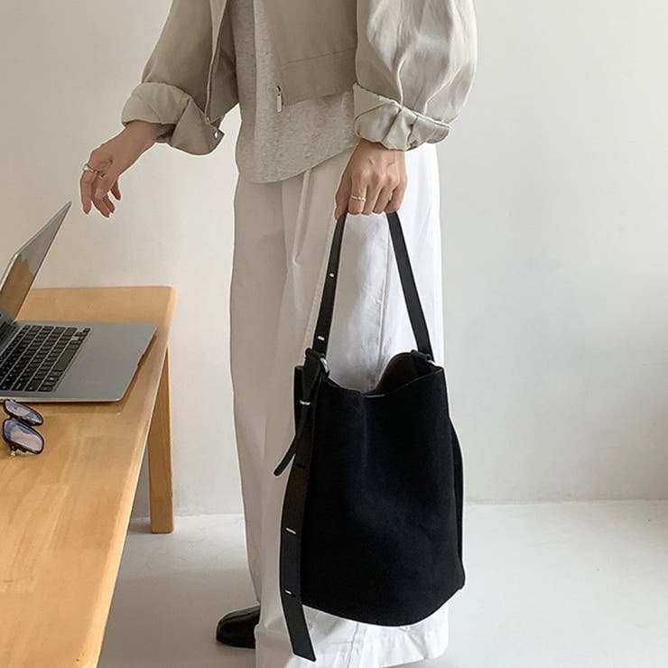 フェイクスエードバッグ バケツバッグ トートバッグ | COCOMOMO | 詳細画像8 