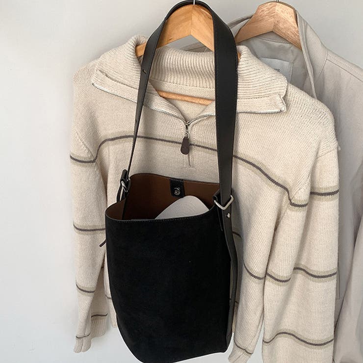 フェイクスエードバッグ バケツバッグ トートバッグ | COCOMOMO | 詳細画像9 