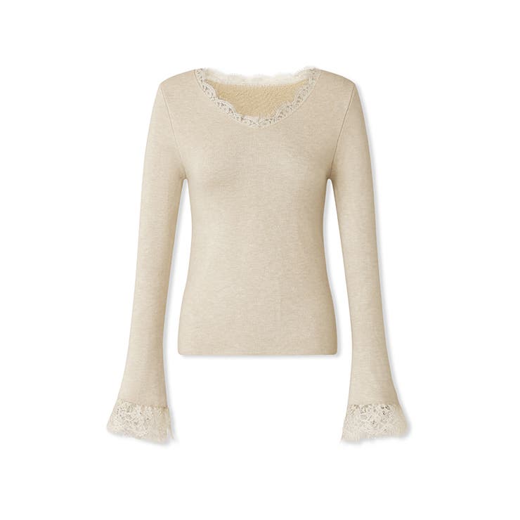 あったか裏シャギーレースニット 裏起毛 レースニット | COCOMOMO | 詳細画像66 