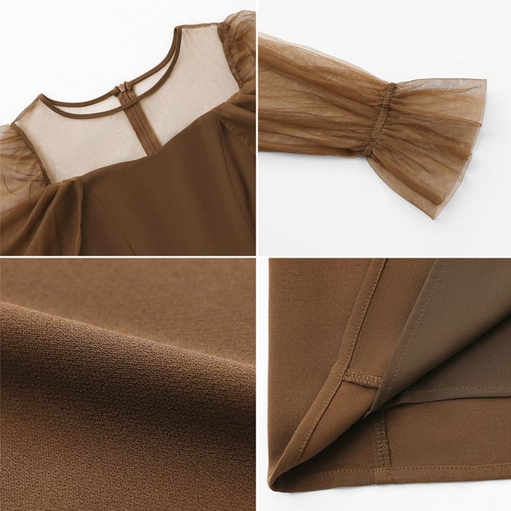 凛と華やぐ、オフショルチュールパーティードレス 結婚式ワンピース ドレス | COCOMOMO | 詳細画像33 