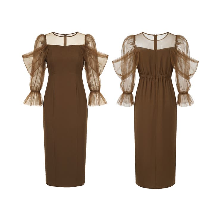 凛と華やぐ、オフショルチュールパーティードレス 結婚式ワンピース ドレス | COCOMOMO | 詳細画像36 