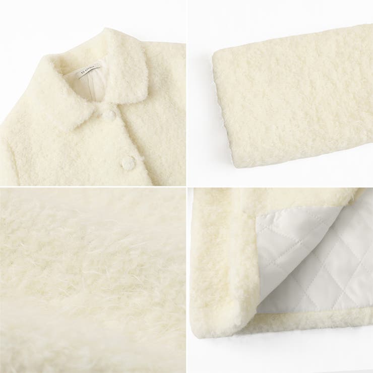 ブークレボアショートジャケット ボアジャケット ブルゾン | COCOMOMO | 詳細画像18 