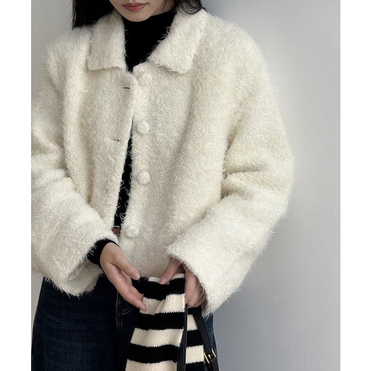 ブークレボアショートジャケット ボアジャケット ブルゾン | COCOMOMO | 詳細画像5 