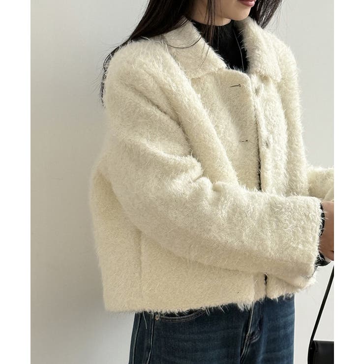 ブークレボアショートジャケット ボアジャケット ブルゾン | COCOMOMO | 詳細画像7 