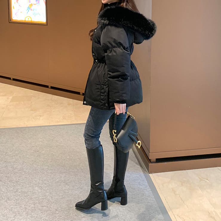 ファーフード付き中綿ダウンジャケット 中綿ジャケット アウター | COCOMOMO | 詳細画像14 