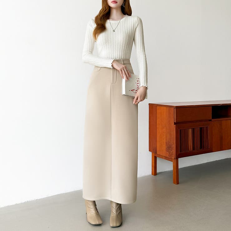 裏起毛タイトスカート ナロースカート 裏起毛 | COCOMOMO | 詳細画像12 