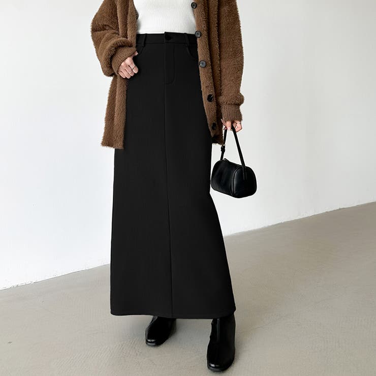 裏起毛タイトスカート ナロースカート 裏起毛 | COCOMOMO | 詳細画像16 