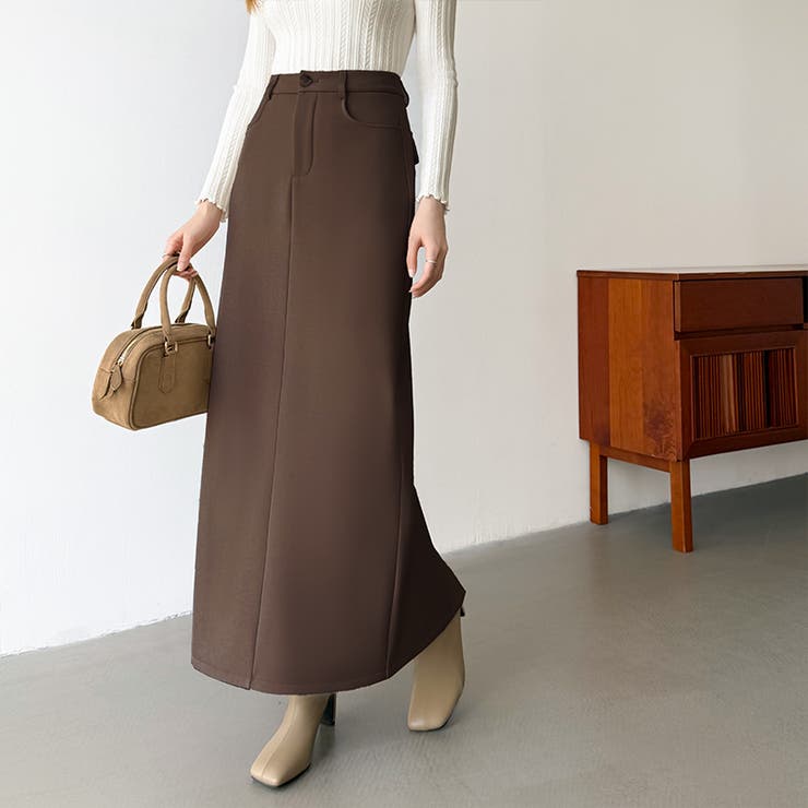 裏起毛タイトスカート ナロースカート 裏起毛 | COCOMOMO | 詳細画像18 