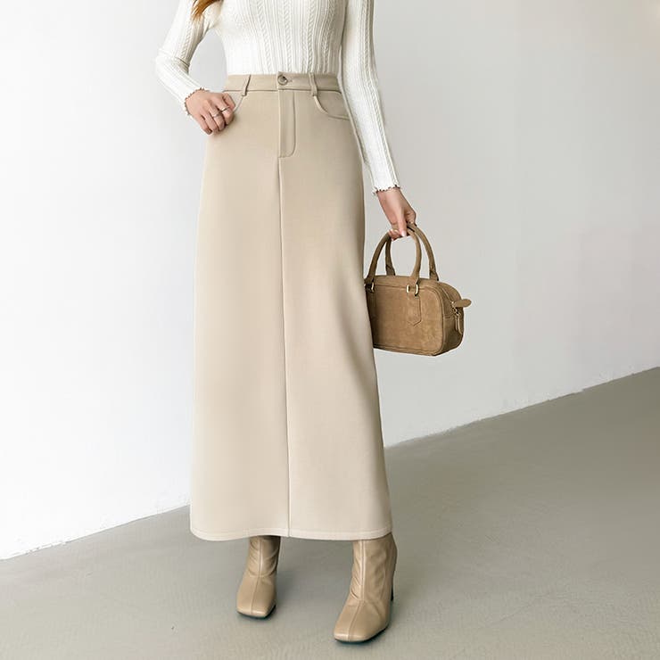 裏起毛タイトスカート ナロースカート 裏起毛 | COCOMOMO | 詳細画像2 