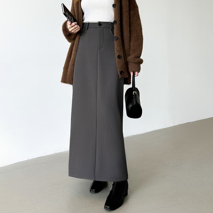 裏起毛タイトスカート ナロースカート 裏起毛 | COCOMOMO | 詳細画像23 