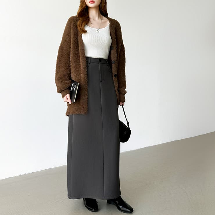 裏起毛タイトスカート ナロースカート 裏起毛 | COCOMOMO | 詳細画像25 