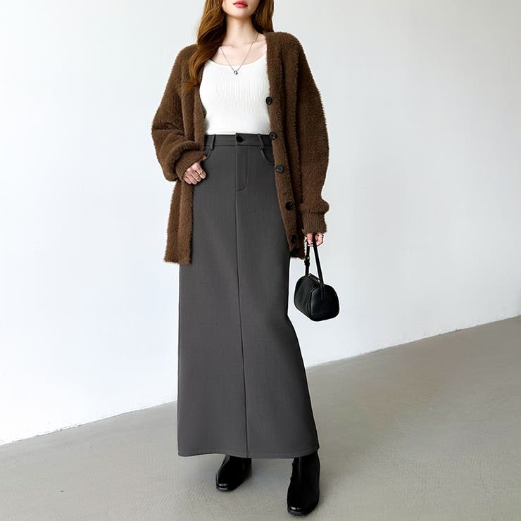 裏起毛タイトスカート ナロースカート 裏起毛 | COCOMOMO | 詳細画像26 