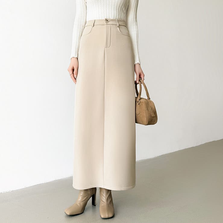 裏起毛タイトスカート ナロースカート 裏起毛 | COCOMOMO | 詳細画像3 