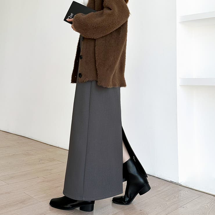 裏起毛タイトスカート ナロースカート 裏起毛 | COCOMOMO | 詳細画像33 