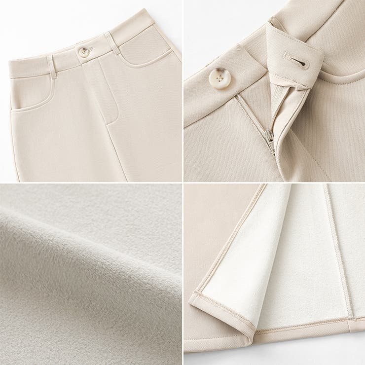 裏起毛タイトスカート ナロースカート 裏起毛 | COCOMOMO | 詳細画像34 