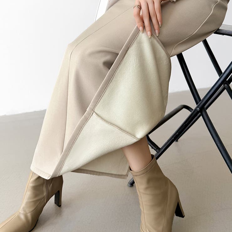 裏起毛タイトスカート ナロースカート 裏起毛 | COCOMOMO | 詳細画像4 