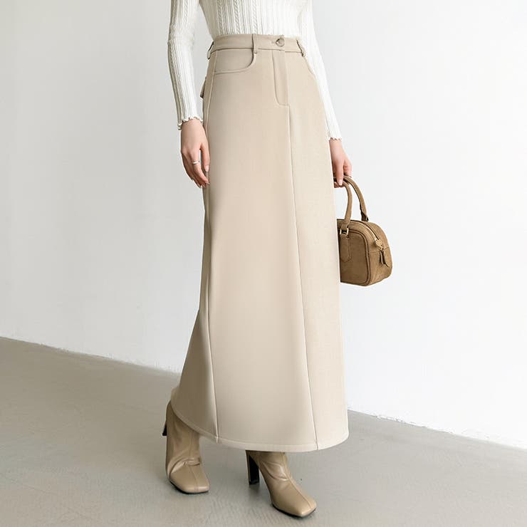 裏起毛タイトスカート ナロースカート 裏起毛 | COCOMOMO | 詳細画像5 