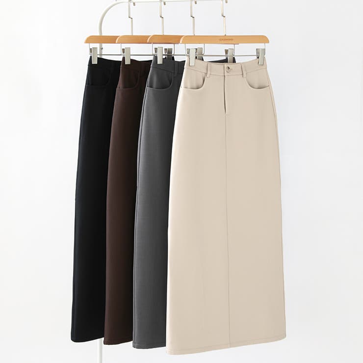 裏起毛タイトスカート ナロースカート 裏起毛 | COCOMOMO | 詳細画像34 