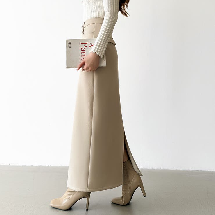 裏起毛タイトスカート ナロースカート 裏起毛 | COCOMOMO | 詳細画像7 