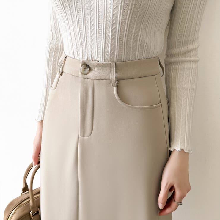 裏起毛タイトスカート ナロースカート 裏起毛 | COCOMOMO | 詳細画像8 