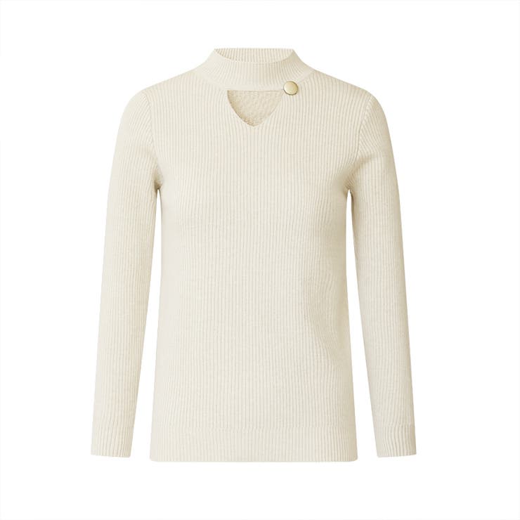 裏起毛カットアウトニット リブニット 裏起毛 | COCOMOMO | 詳細画像32 