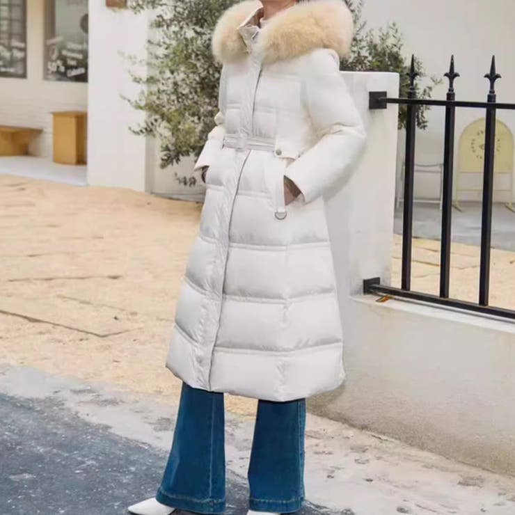 ファー付きロングダウンコート ダウンコート ロングコート | COCOMOMO | 詳細画像11 