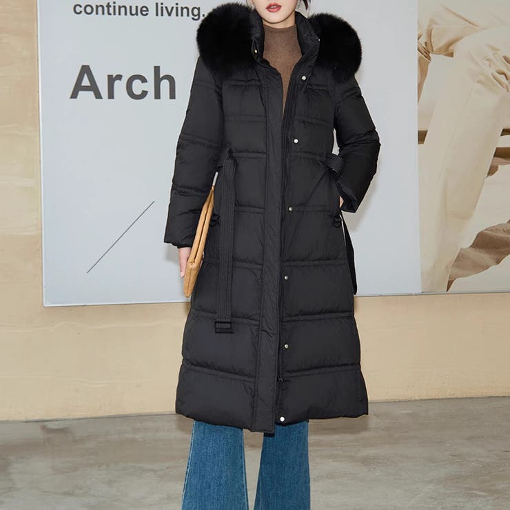 ファー付きロングダウンコート ダウンコート ロングコート | COCOMOMO | 詳細画像2 