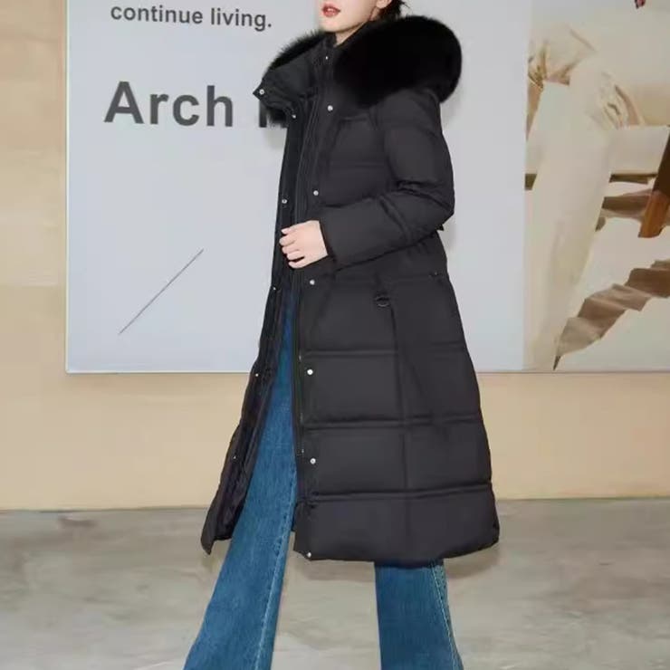 ファー付きロングダウンコート ダウンコート ロングコート | COCOMOMO | 詳細画像5 