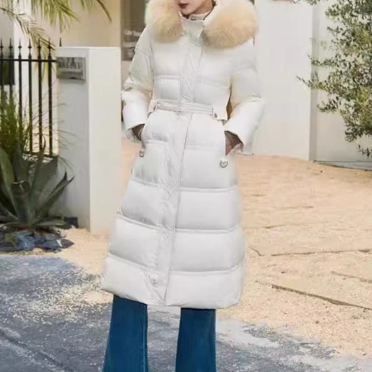 ファー付きロングダウンコート ダウンコート ロングコート | COCOMOMO | 詳細画像9 