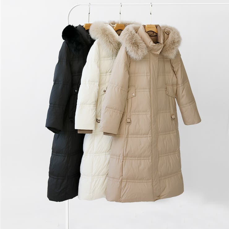 ファー付きロングダウンコート ダウンコート ロングコート | COCOMOMO | 詳細画像18 