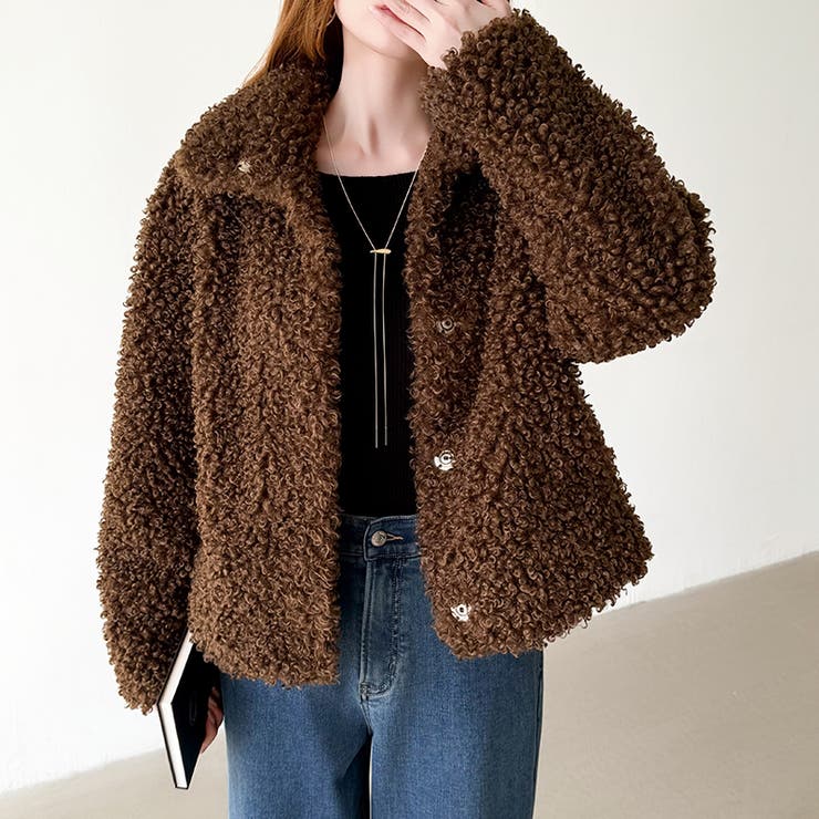 もこもこプードルファーブルゾン プードルファー ブルゾン | COCOMOMO | 詳細画像10 