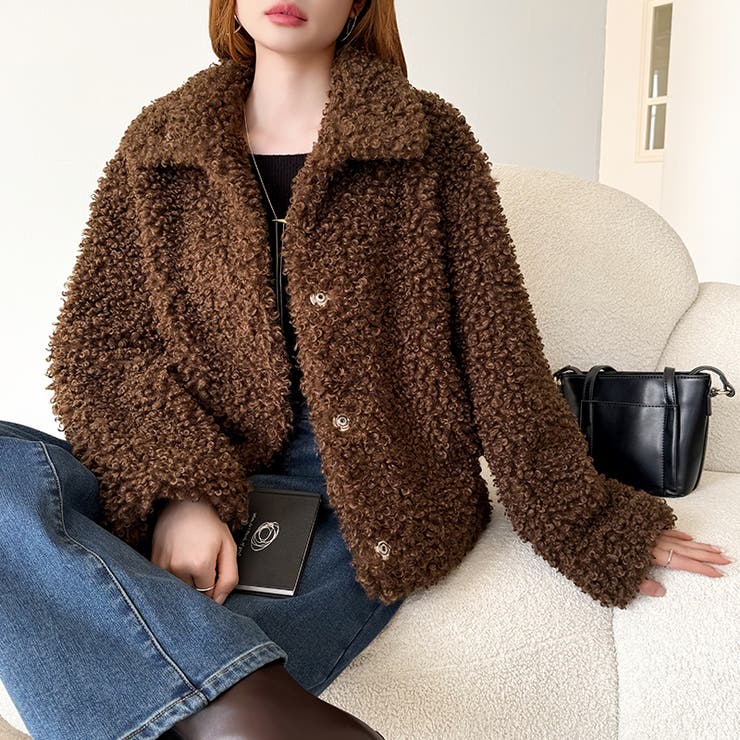 もこもこプードルファーブルゾン プードルファー ブルゾン | COCOMOMO | 詳細画像11 