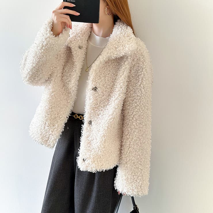 もこもこプードルファーブルゾン プードルファー ブルゾン | COCOMOMO | 詳細画像19 