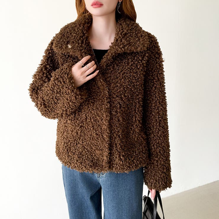 もこもこプードルファーブルゾン プードルファー ブルゾン | COCOMOMO | 詳細画像2 