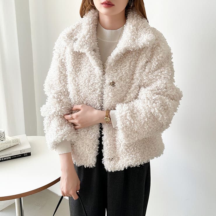 もこもこプードルファーブルゾン プードルファー ブルゾン | COCOMOMO | 詳細画像22 