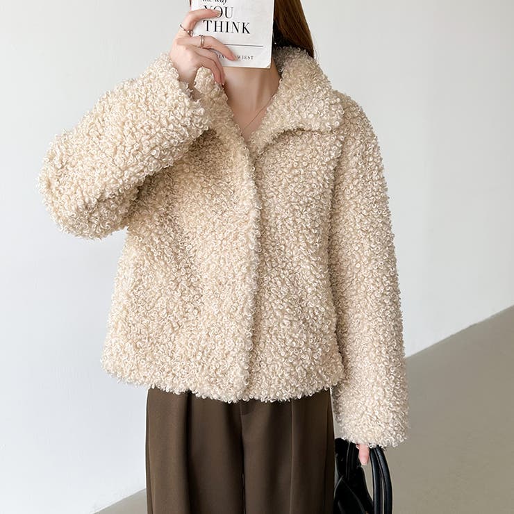 もこもこプードルファーブルゾン プードルファー ブルゾン | COCOMOMO | 詳細画像25 