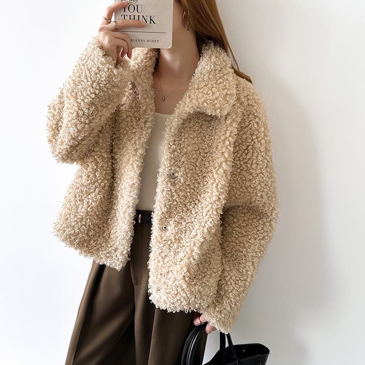 もこもこプードルファーブルゾン プードルファー ブルゾン | COCOMOMO | 詳細画像29 