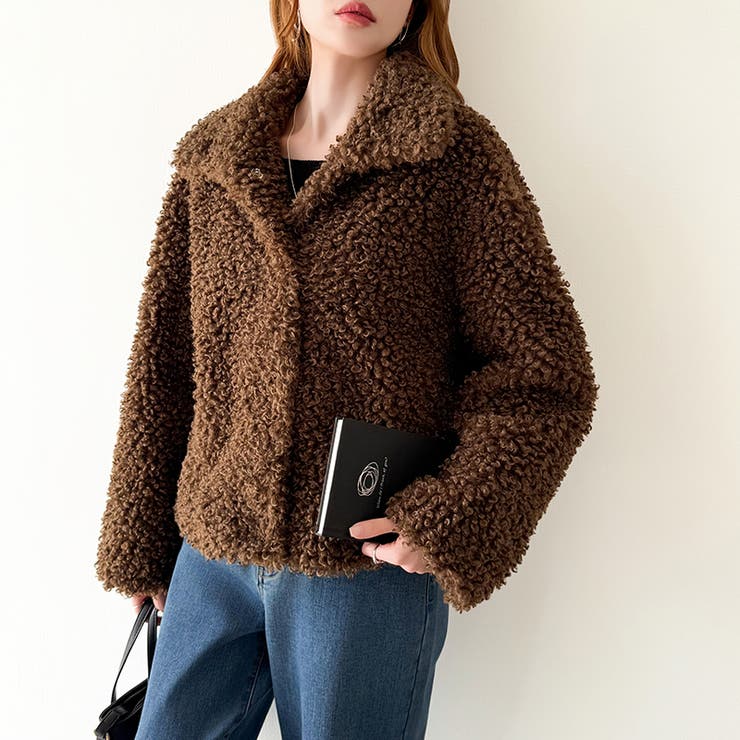 もこもこプードルファーブルゾン プードルファー ブルゾン | COCOMOMO | 詳細画像3 