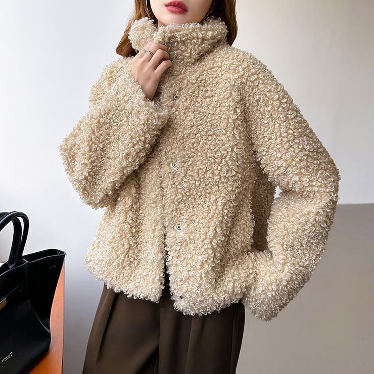 もこもこプードルファーブルゾン プードルファー ブルゾン | COCOMOMO | 詳細画像31 