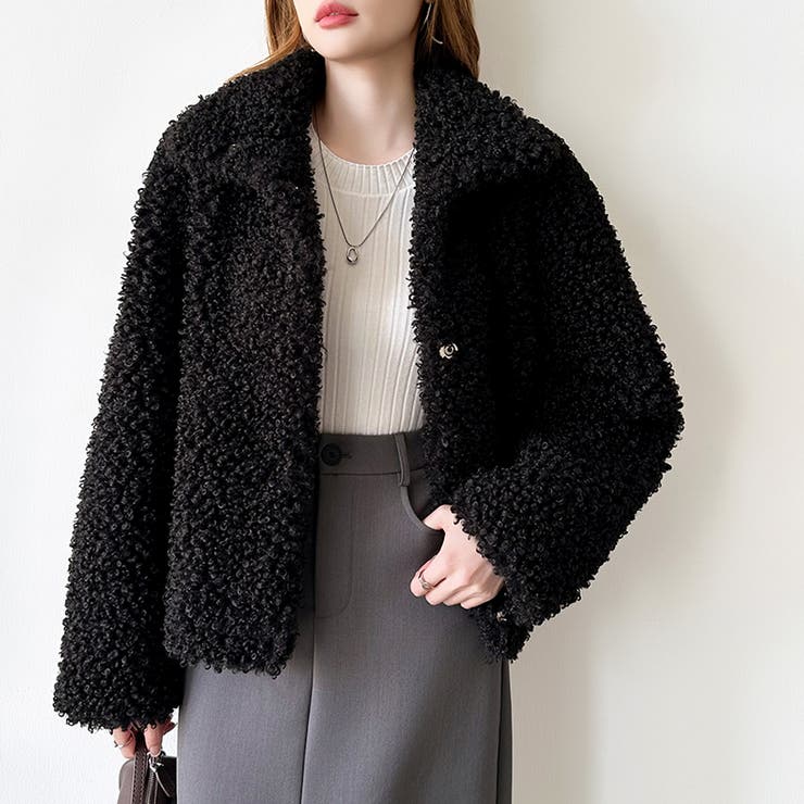 もこもこプードルファーブルゾン プードルファー ブルゾン | COCOMOMO | 詳細画像33 