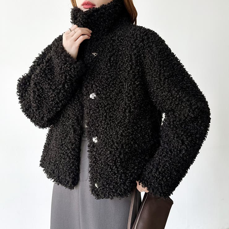 もこもこプードルファーブルゾン プードルファー ブルゾン | COCOMOMO | 詳細画像34 