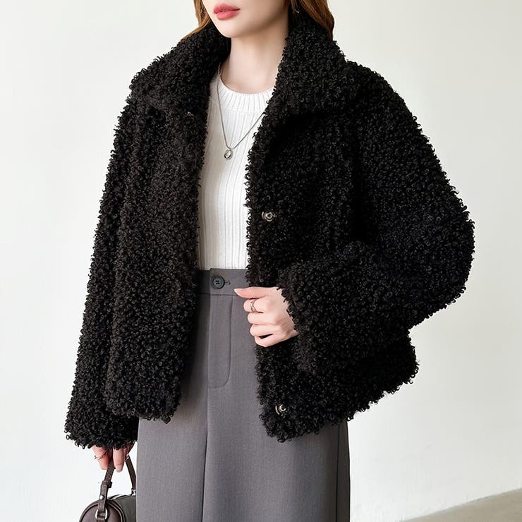 もこもこプードルファーブルゾン プードルファー ブルゾン | COCOMOMO | 詳細画像35 