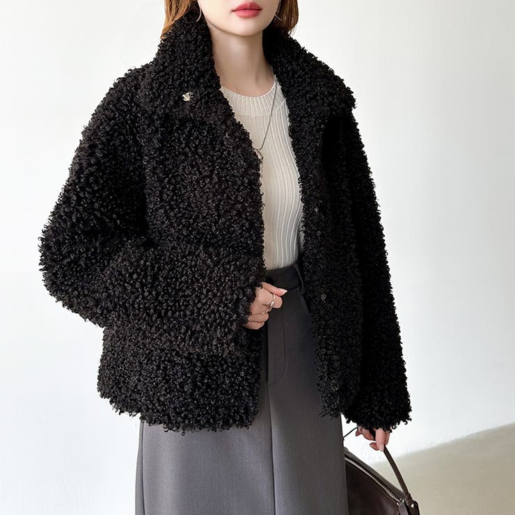 もこもこプードルファーブルゾン プードルファー ブルゾン | COCOMOMO | 詳細画像36 