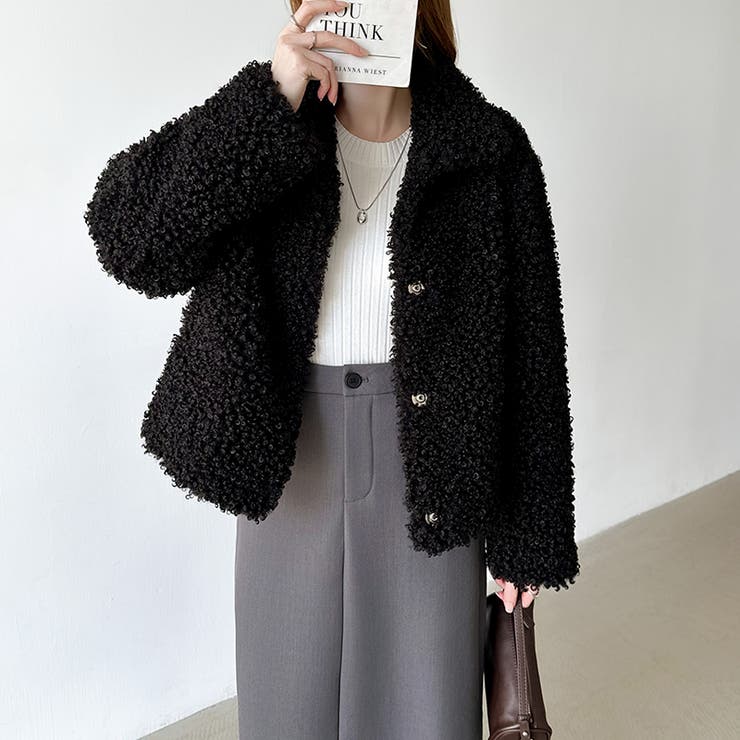 もこもこプードルファーブルゾン プードルファー ブルゾン | COCOMOMO | 詳細画像37 