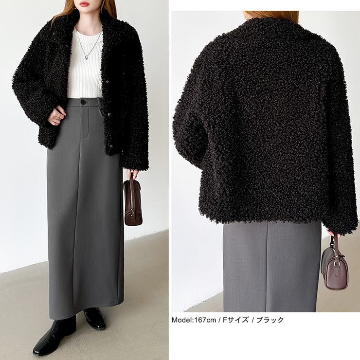 もこもこプードルファーブルゾン プードルファー ブルゾン | COCOMOMO | 詳細画像39 